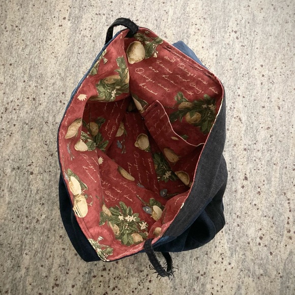 joodito origami boro crossbody bag japanese denim patchwork oversized slouchy - Picture 9 of 9